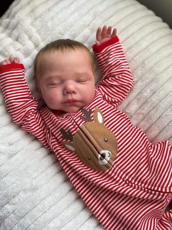 Prototype Vera Lily 22-inch full body silicone baby doll from Priscila Reborn Dolls