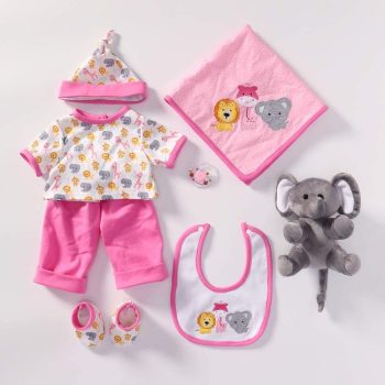 Pink Mouse Reborn Doll Outfit Set – 22 Inch — product photo 1